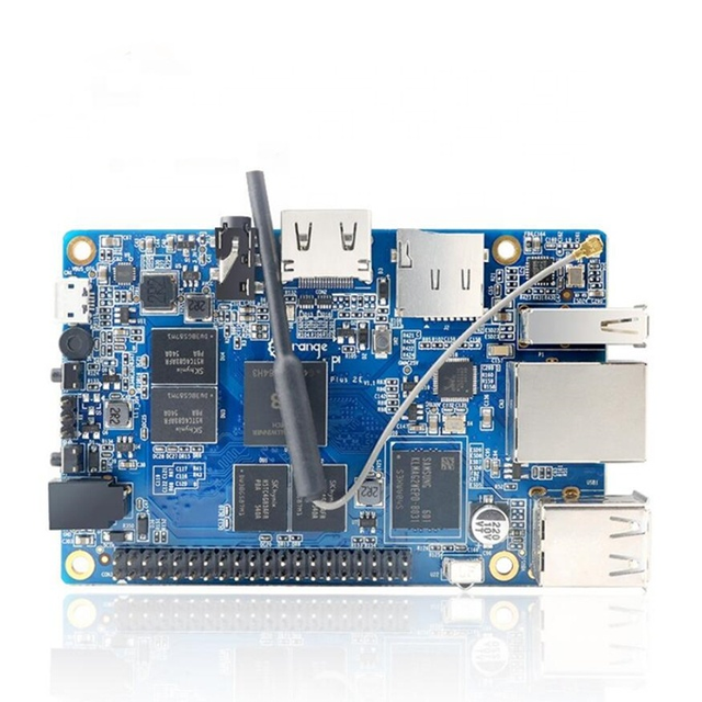 Orange Pi Plus 2E H3 Quad Core 1.6GHZ 2GB RAM 4K Open-Source Development Board orange pi nano pi wholesaler