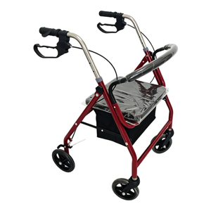 Déambulateur <span class=keywords><strong>pliable</strong></span> à 4 roues réglable en hauteur avec siège et panier, freins à main, aide à la mobilité pour personnes âgées - Product Image 2
