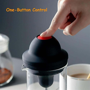 Mousseur à lait électrique portatif en verre pour café - Product Image 2