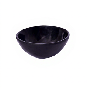 Bol en corne de buffle artisanal poli, naturel, pour salade, fruits, service de table, fête, mariage, décoration de la maison - Product Image 1