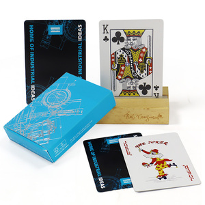 Venta al por mayor profesional personalizado para la baraja de naipes real de plástico para juego de cartas impresas con estuche promocional - Product Image 6