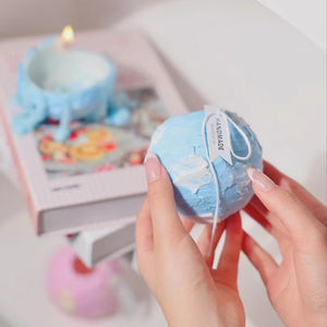 2025 Nieuwe Trend Ronde Spirale Kaarsbal Decoratief Uniek Afgezakte Randen Smeltende Sneeuwbal Licht Spirale Brandende Kaarsenbal - Product Image 4