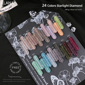 Ensemble de vernis à ongles en gel Starlight Diamond, 24 couleurs, paillettes fines scintillantes, gel UV LED à retirer par trempage, pour salon, vente en gros, marque privée - Product Image 4