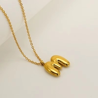 Nouveau Collier Initial Brillant en Acier Inoxydable pour Femme, Pendentif Lettre 26 Lettres Tendance, Style Ins Niche