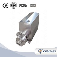 Machine d'émulsification sanitaire en acier inoxydable, mélangeur à cisaillement élevé, homogénéisateur, traitement de liquides en une seule étape, pompe d'émulsification 50L