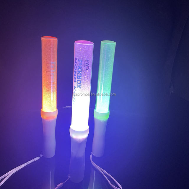 Hot Selling Idol Merchandise DMX Remote Control 15 Color LED Light Stick Parties Party Logo Kpop Concert ABS+PVC Material AAA