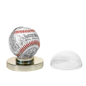 Eastomy-Soporte de exhibición de <span class=keywords><strong>Base</strong></span> dorada de ET-75BS110, productos deportivos conmemorativos de béisbol, vitrina de exhibición - Product Image 2