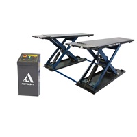 Élévateur à ciseaux mobile Mid Rise 3 tonnes mobile avec levier Quick Jack élévateur à ciseaux hydraulique pour voiture