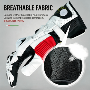 Gants de course <span class=keywords><strong>moto</strong></span> <span class=keywords><strong>GP</strong></span> <span class=keywords><strong>Pro</strong></span> édition limitée, dernières versions, en cuir véritable, avec protections rigides, compatibles écran tactile, pour motocross - Product Image 4