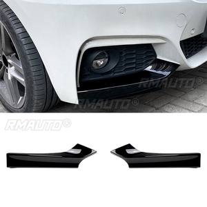 ลิ้นกันชนหน้าสีดำเงา สปอยเลอร์ดิฟฟิวเซอร์ ชุดแต่งสำหรับ BMW ซีรีส์ 2 F22 F23 M Sport ปี 2015-2019 - Product Image 1