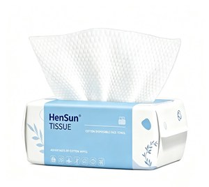 Toallitas Faciales Desechables de Algodón HenSun, Suaves, No Tejidas, para Desmaquillar, para Adultos, 100 Unidades - Product Image 1