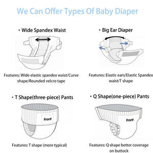 Vente en gros de <span class=keywords><strong>couche</strong></span>-culotte jetable super absorbante de taille XXL Pantalon de <span class=keywords><strong>couche</strong></span>-culotte imprimé respirant Magic Tape à l'aide de SAP importé - Product Image 6