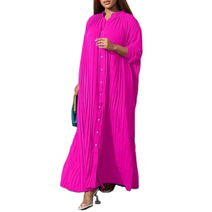 Nouvelle robe plissée décontractée à la mode européenne <span class=keywords><strong>et</strong></span> américaine d'été pour femmes de <span class=keywords><strong>grande</strong></span> <span class=keywords><strong>taille</strong></span> - Product Image 1