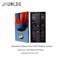 JIUWLDS Mur vidéo LED intérieur/extérieur en couleur dynamique scène jeu interactif piste de danse écran LED pour événements de mariage