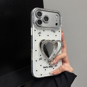 Funda para <span class=keywords><strong>iPhone</strong></span> 17 Pro Max, 16, 15, 14, <span class=keywords><strong>13</strong></span> con Diseño de Lazo y Puntos, Linda y Moderna, con Soporte de Corazón - Product Image 5