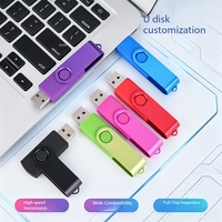 Flash Drive USB 2 in 1 Tipe C Karet OTG Dual USB2.0/3.0 Pendrive Logo Kustom Silikon USB Memory Stick Hadiah Promosi Bisnis