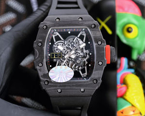 Reloj Deportivo de Lujo para Hombre Richard -02, Fibra de Carbono, Cristal de Zafiro, Correa de Goma, Acero Inoxidable, Mecanismo Shanghai - Product Image 1