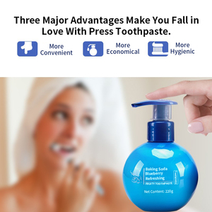 Haute qualité presse pompe plante Essence Anti cavité <span class=keywords><strong>pas</strong></span> <span class=keywords><strong>cher</strong></span> Nature <span class=keywords><strong>bicarbonate</strong></span> <span class=keywords><strong>de</strong></span> <span class=keywords><strong>soude</strong></span> antibactérien blanchissant fluorure dentifrice - Product Image 3