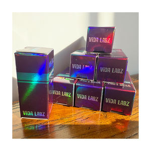 VB67 - Kotak Kertas Kemasan Peptida Kecil Desain Mewah Cetak Holografik untuk Botol 3ml - Product Image 1