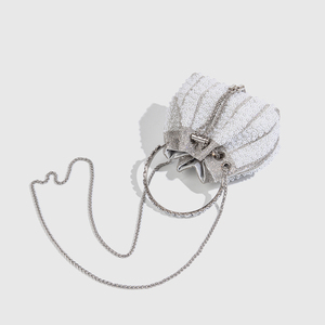 <span class=keywords><strong>Borsa</strong></span> a tracolla da donna alla moda con catena, <span class=keywords><strong>borsa</strong></span> da sera con <span class=keywords><strong>perle</strong></span>, <span class=keywords><strong>borsa</strong></span> a secchiello con strass e nappe - Product Image 5