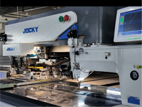 Machine à coudre automatique à laser JOCKY JK1008-311-10T pour ouverture de poches, machine industrielle pour ouverture de poches pour vêtements