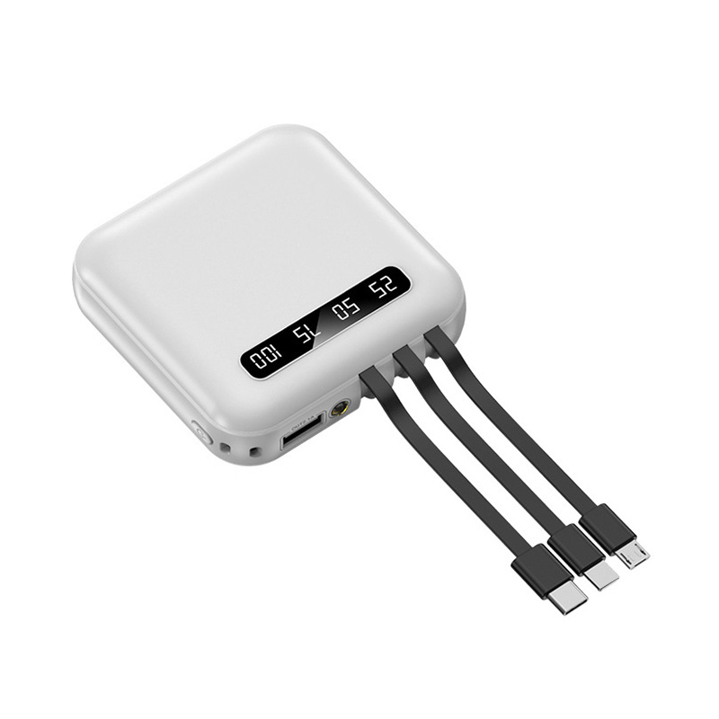 Hot Built-in Cables Power bank 20000mah Fast Charging External Battery Powerbank 10000ma OEM