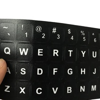 Autocollants de clavier Durable PVC ordinateur portable Alphabet Mini ou grand ordinateur portable givré anglais découpé autocollants en vinyle