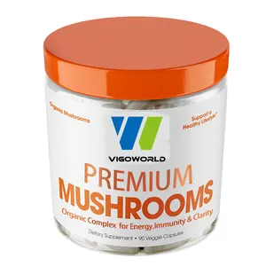 Premium Mushroom Complex Immune System Brain Booster Nootropic Supplement Capsule For Energy Support