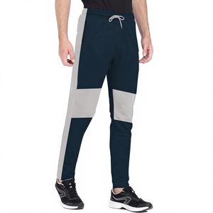 Color Block <b>Men</b> Jogger Pants <b>Elastic</b> <b>Waist</b> Drawstring Casual Sport <b>Trousers</b> Breathable Spandex Polyester Autumn Wear - Product Image 1