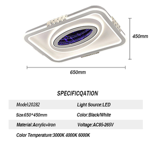 Đèn trần tròn thiết kế mới HuanXin 3D, có thể điều chỉnh độ sáng, kiểu dáng sang trọng, đèn chùm acrylic trang trí hiện đại, đèn <span class=keywords><strong>LED</strong></span> thông minh cho nhà thông minh - Product Image 3