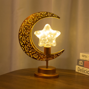 Lampe de Chevet Personnalisée en Forme de <span class=keywords><strong>Lune</strong></span>, Veilleuse <span class=keywords><strong>Croissant</strong></span> de <span class=keywords><strong>Lune</strong></span> pour Bébé, Lampes en Métal et Cristal pour une Ambiance Intérieure Unique - Product Image 6