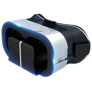 V5 4k虚拟现实眼镜IMAX 3D视频谷歌纸板盒虚拟现实耳机头盔，最大6.7英寸手机支持游戏控制器