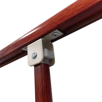 Barrière de lit médical pliable en bois grainé, barrière de sécurité anti-chute pour lit d'hôpital, lit de soins pour personnes âgées