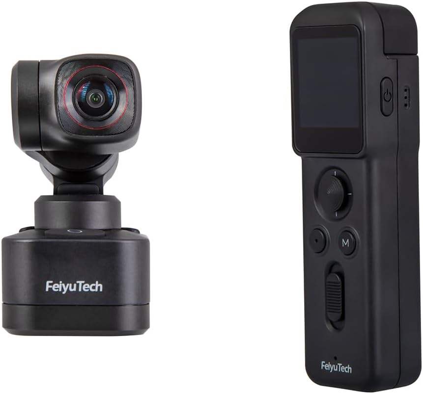 Feiyu Pocket Action Camera Kit Axis 4K Cordless Detachable AI Tracking  Tiktok Vlog Pocket Gimbal Stabilizers Camera