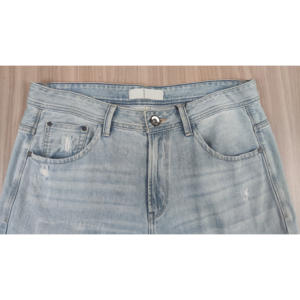 <span class=keywords><strong>Jeans</strong></span> da <span class=keywords><strong>Uomo</strong></span> Leggeri a <span class=keywords><strong>Vita</strong></span> <span class=keywords><strong>Bassa</strong></span>, Stile <span class=keywords><strong>Slim</strong></span> Fit, Lavaggio Stonewashed, Effetto Vintage Consumato - Product Image 3