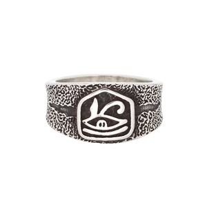Nuovo Design egiziano faraone occhio anello antico acciaio inossidabile egiziano occhio di Horus anelli per gli uomini - Product Image 1