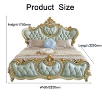 Ensemble de meubles de chambre à coucher modernes en bois massif, lit en bois à prix abordable, design personnalisable, lits doubles king-size avec cadre en bois massif
