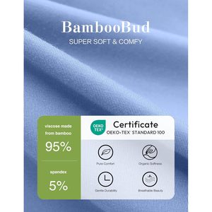 Conjunto de Pijama de Verano para Niños BambooBud, Pantalones Cortos Unisex, Ropa de Dormir de Viscosa de Bambú Suave, Transpirable, Tallas 2T-7Y - Product Image 3