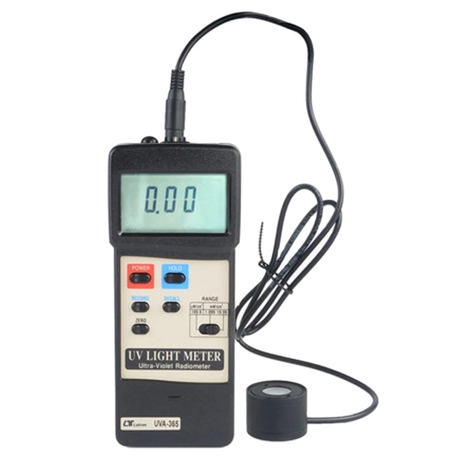 LUTRON UVA-365 UV Light Meter Ultraviolet Intensity Meter UV Radiometer Made in Taiwan China