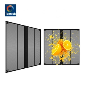 High Refresh Brightness Indoor Outdoor P3.91 Curtain Window <b>Grid</b> Screen Film Transparent Soft Led Ts High Refresh High - Product Image 3