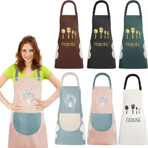 Quiet girl women high quality modern waterproof adult chef home bbq food cooking kitchen apron