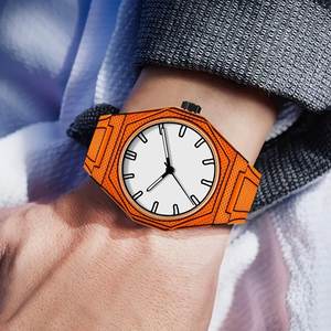 미니멀리스트 2D 스케치 시계 남여 공용 크리에이티브 스포츠 레저 크리에이티브 2D 시계 애니메이션 만화 디자인 시계 방수 - Product Image 5