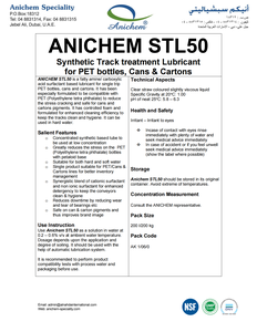 Lubricante Sintético de Amina Grasa ANICHEM STL50 para Botellas de PET, Latas y Cajas, Líneas de Transporte - Product Image 2