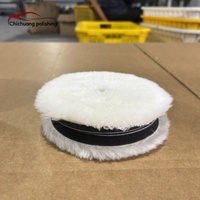 Tampon de polissage/lustrage en laine et éponge de 6 pouces de qualité supérieure pour polisseuse de voiture, idéal pour le detailing automobile sur carrosseries, avec une grande durabilité
