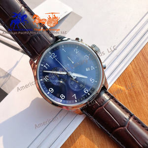 Montre de qualité supérieure 5A, sport et loisirs, simple, quartz, acier inoxydable, cristal saphir, étanche 100m, trois cadrans lumineux - Product Image 3