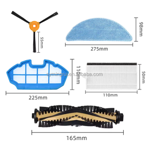 Piezas de repuesto cepillo lateral principal filtro Hepa paño de mopa para <span class=keywords><strong>Cecotec</strong></span> Conga excelente 990 Ecovacs Deeboot N79S N79 - Product Image 2