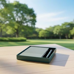 Ensemble de carnets promotionnels avec logo personnalisé, stylo et boîte cadeau, carnets en cuir souple pour cadeaux d'affaires de luxe - Product Image 4