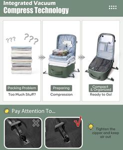 Ryanair Sealed Airbag Air Pump Cabin Backpack Bag <span class=keywords><strong>40x20x25</strong></span> Nylon Airline Carry on Integrated Vacuum Compression Mochila <span class=keywords><strong>de</strong></span> <span class=keywords><strong>viaje</strong></span> - Product Image 4