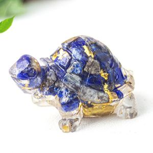 Elegant Artistic Resin Turtle Sculpture-Love & Fairy Theme Crystal Decor for Home & Office Collectible - Product Image 2