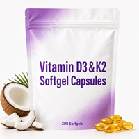 Capsules molles OEM de Vitamine K2 D3 avec étiquette personnalisée – Soutien nutritionnel quotidien pour le corps – Vente en gros